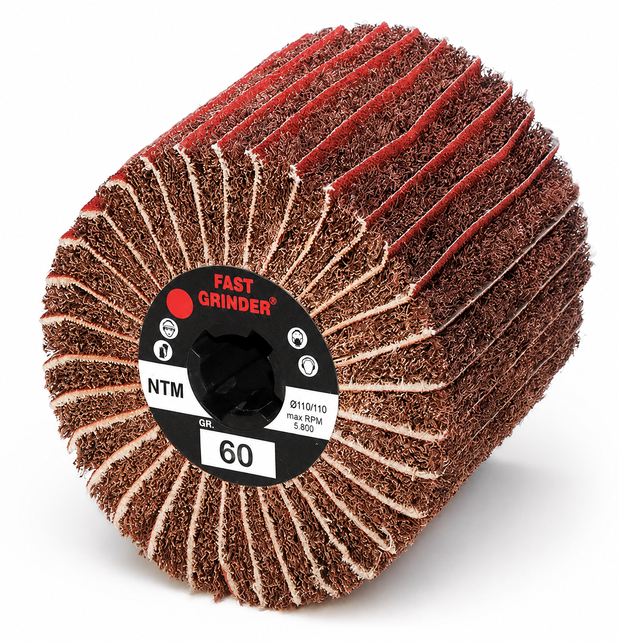 Rosver - 110X100 Interleaved Non Woven Flap Wheels