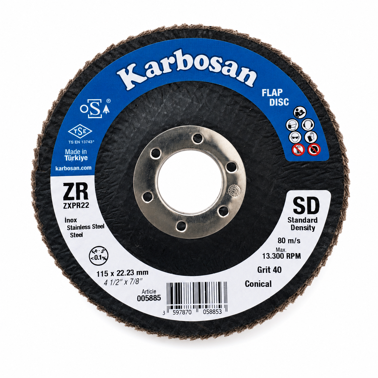 Karbosan - Zirconium Flap Disc