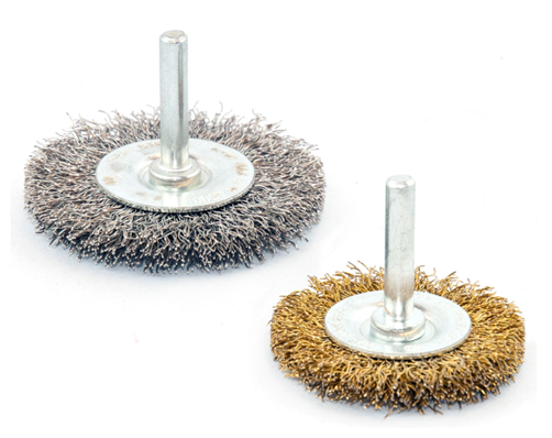 Rosver - Crimped Wire Circular Brushes With Shaft