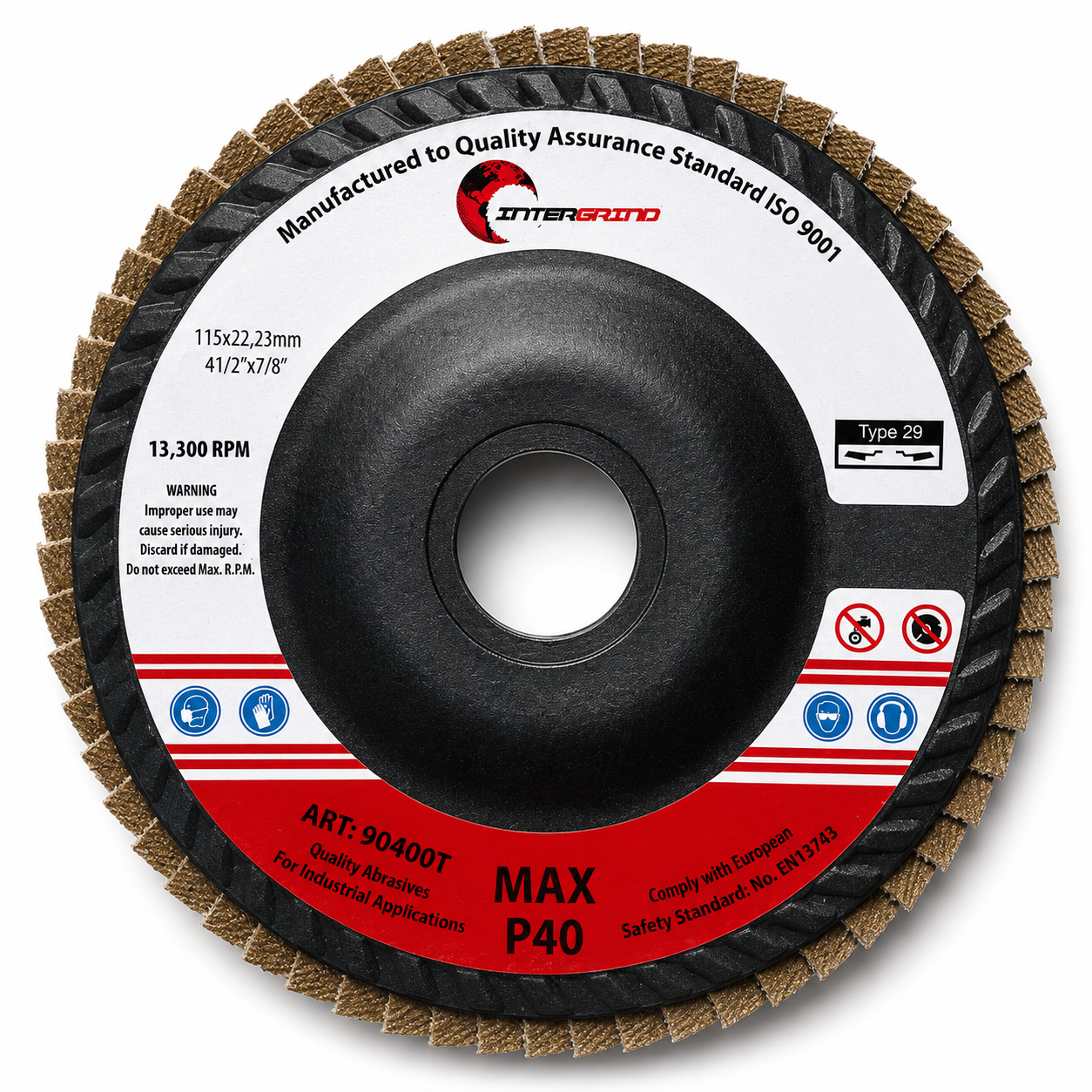Inter Grind MAX - Trimmable Zirconium Flap Disc