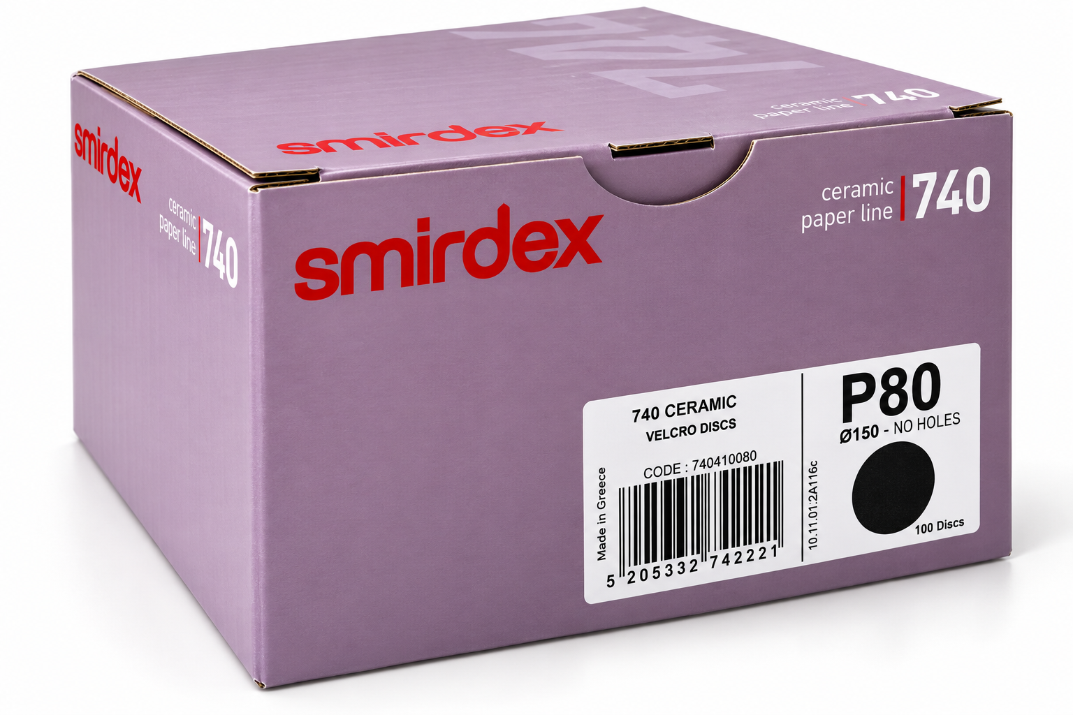 Smirdex 740 Ceramic Hook & Loop Discs – No Holes
