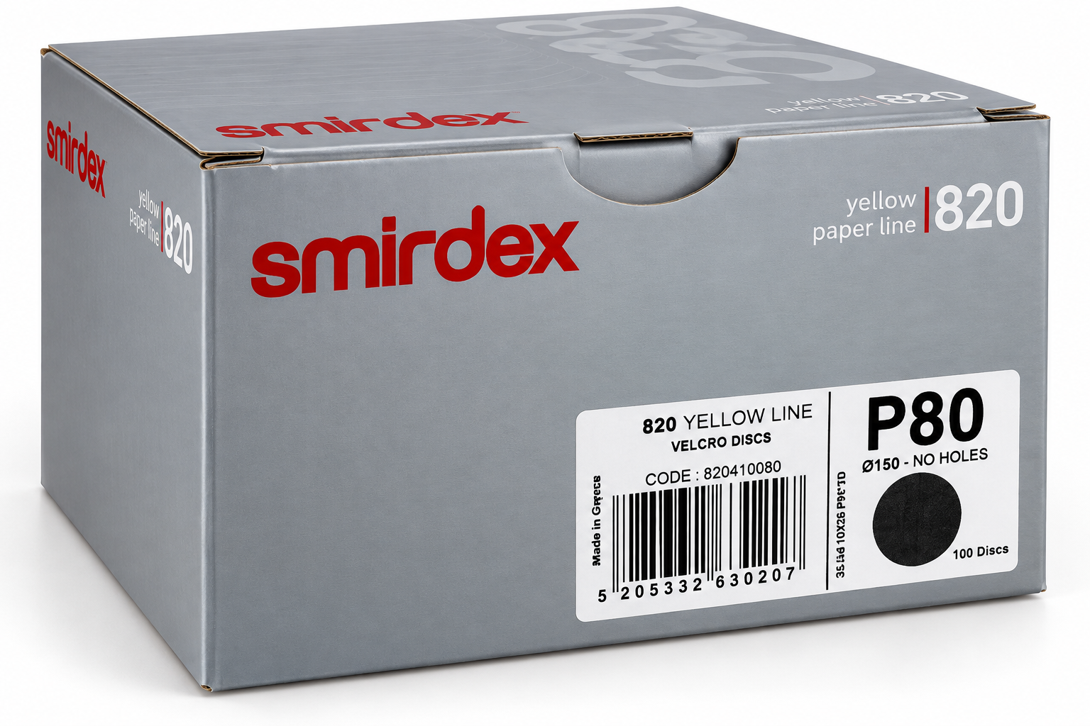 Smirdex - 820 Yellow Line Hook & Loop Discs – No Holes