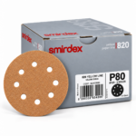 Smirdex - 820 Yellow Line Hook & Loop Discs – 8 Holes