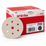 Smirdex - 510 White Line Hook & Loop Discs – 7 Holes